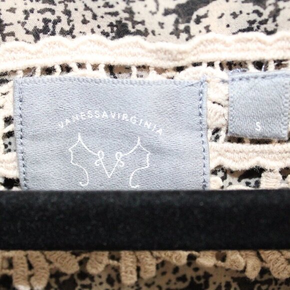 Anthropologie Vanessa Virginia Daytripper Dress Fully Lined Smocked Waist Small - Picture 2 of 3